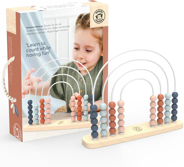 Speedy Monkey Wooden Roller Abacus Toy for Early Learning