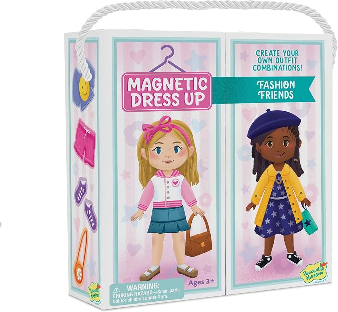 Peaceable Kingdom Fashion Friends Magnetic Dress Up Playset 50+ Pieces