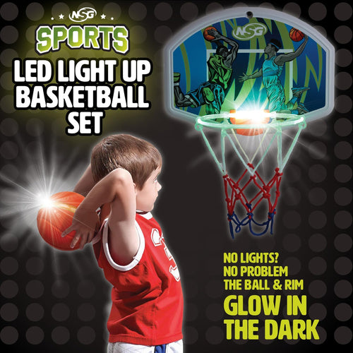 LED Light Up Basketball Set