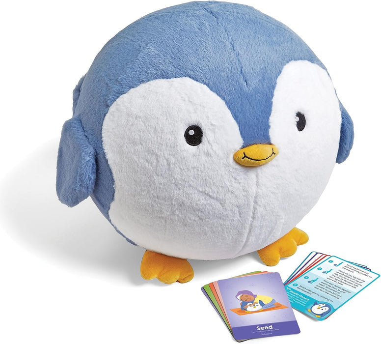 hand2mind Penguin BubblePlush 15in Yoga Ball Toy