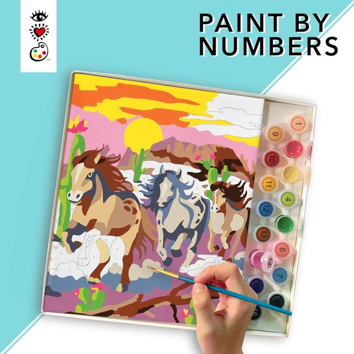 Paint Number Wild Horses