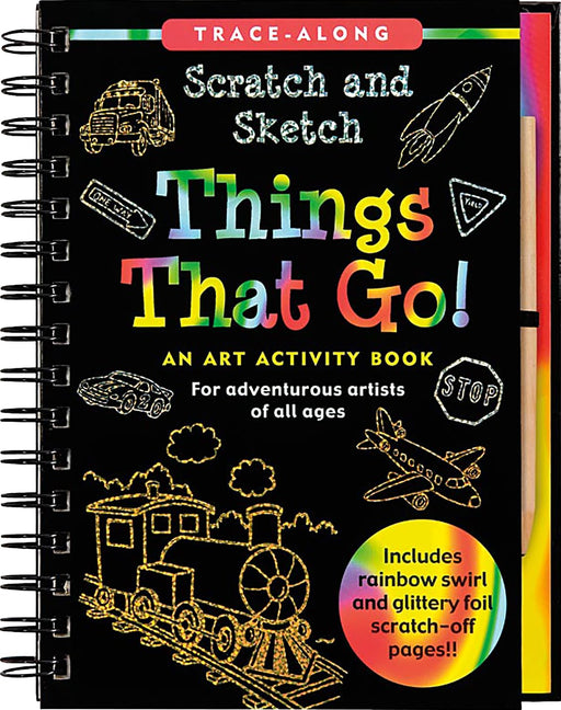 Peter Pauper Press Scratch and Sketch Things That Go! Activity Book