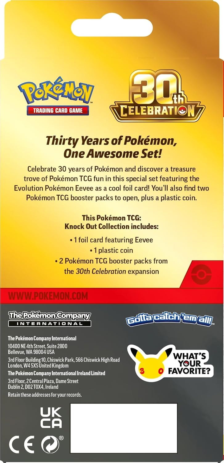 Pokémon 30th Celebration Knock Out Collection Card Game Set
