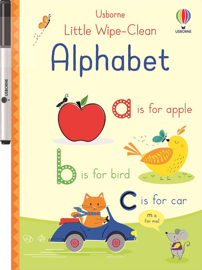 Usborne Little Wipe-Clean Alphabet Activity Book Paperback