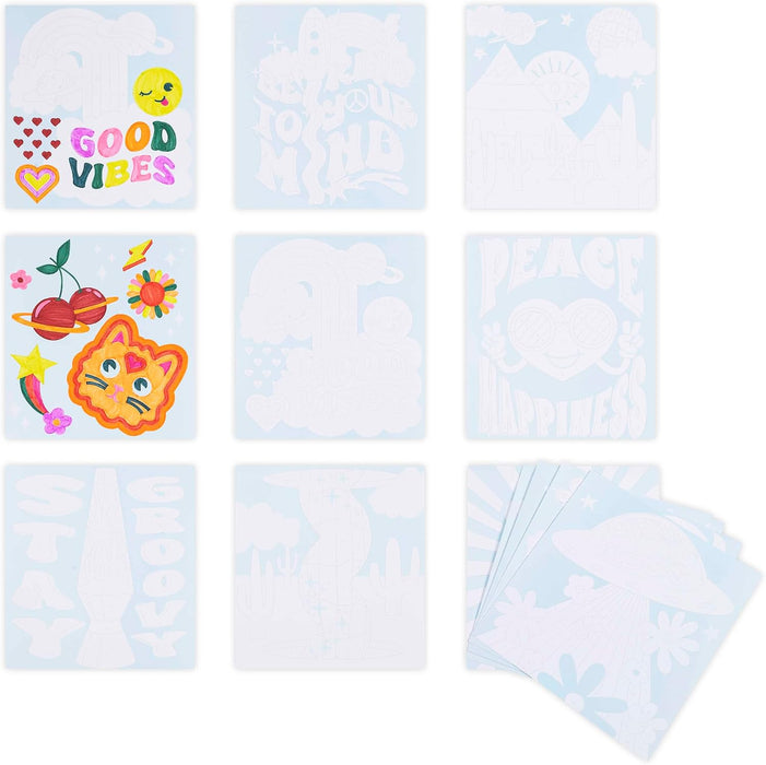 Brea Reese Vivid Marker Color-By-Number Kit Good Vibes