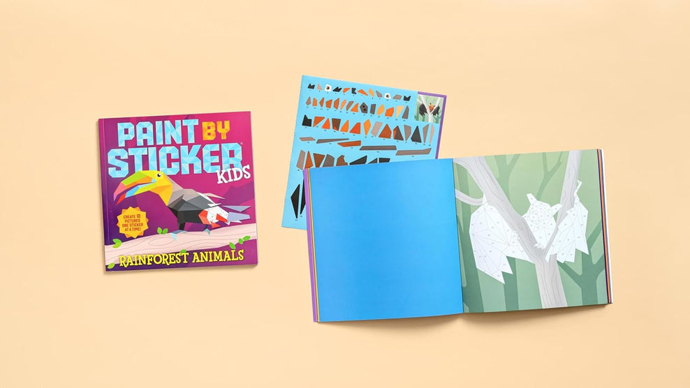 Paint by Sticker Kids: Rainforest Animals