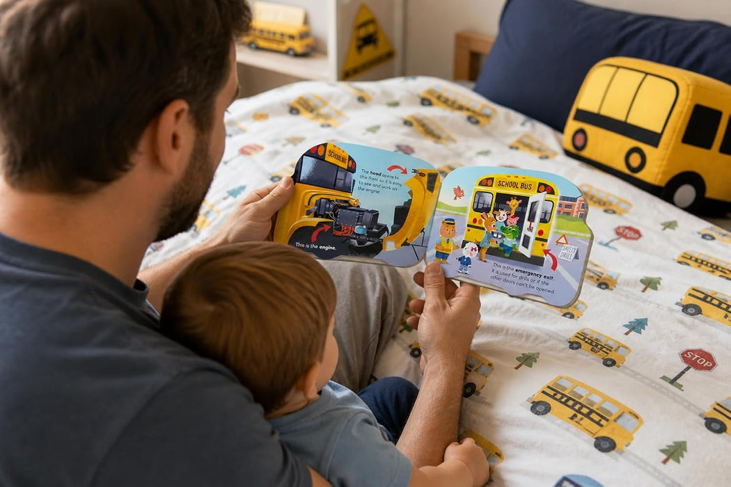 Cottage Door Press How a School Bus Works Shaped Board Book