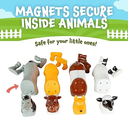 Magnetic Mix or Match Farm Animals