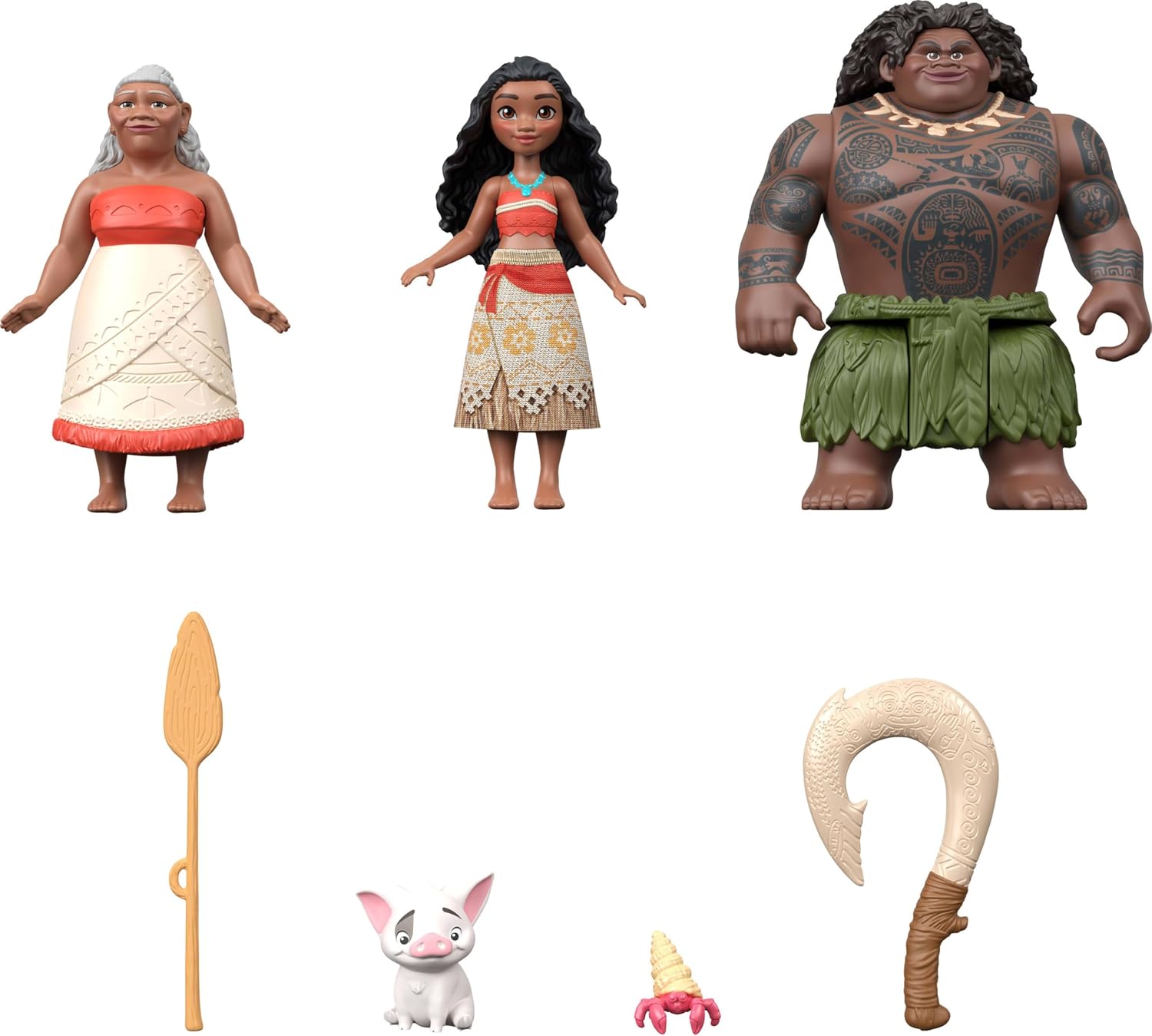 Mattel Disney Moana Character Small Dolls Playset