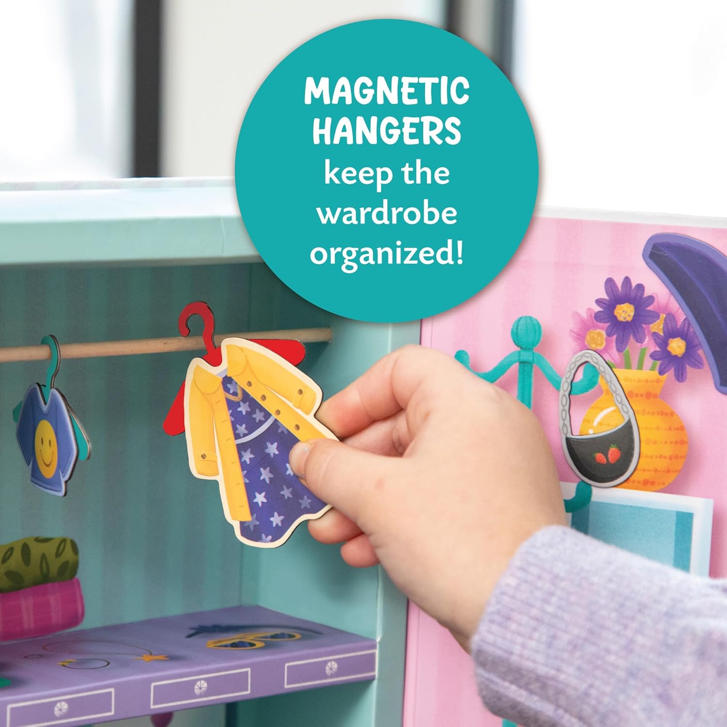 Peaceable Kingdom Fashion Friends Magnetic Dress Up Playset 50+ Pieces