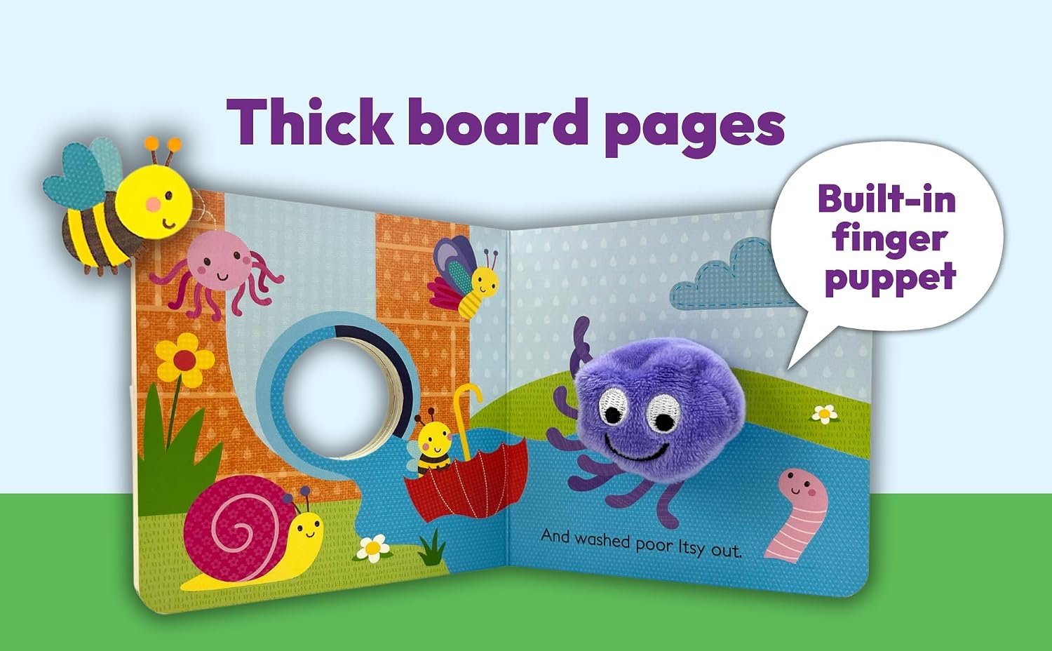 Cottage Door Press Itsy Bitsy Spider Finger Puppet Board Book