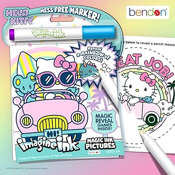 Hello Kitty Imagine Ink Magic Ink Pictures