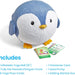 hand2mind Penguin BubblePlush 15in Yoga Ball Toy