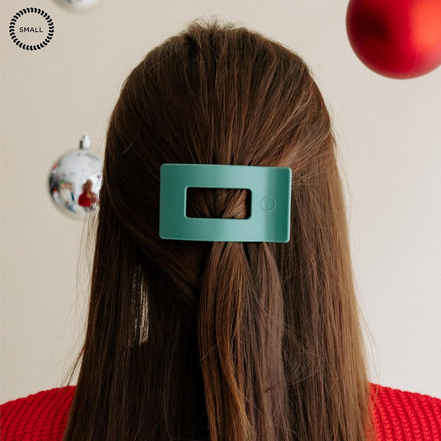 Teleties Flat Rectangle Hair Clip Fir Real