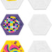 Brea Reese Vivid Retro 70s Paint-by-Number Kit 3 Hexagon Canvases