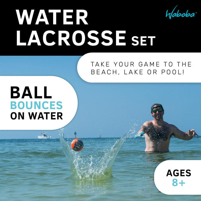 Waboba Mini Water Lacrosse Set: Bouncing Ball, Portable, Ultimate Water Fun