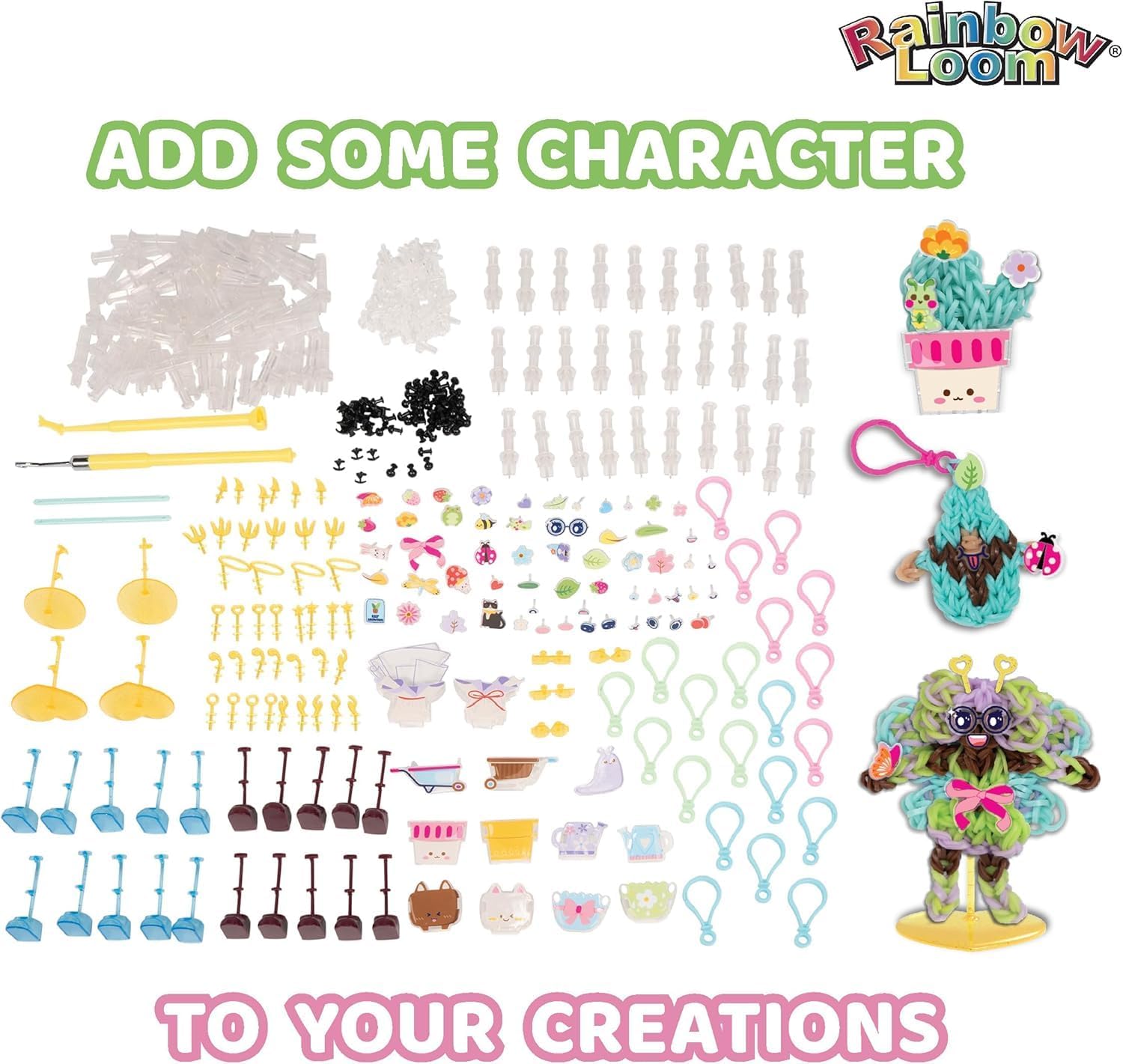 Rainbow Loom 360 Free Form DIY Craft Kit: Customizable Loom, 2800 Bands