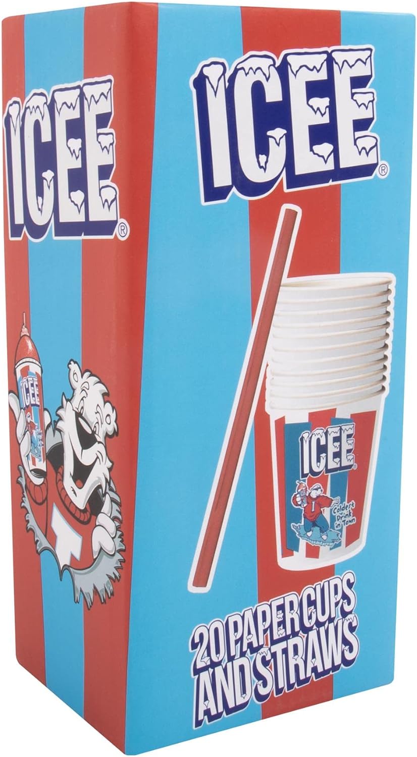 ICEE Paper Cups & Straws Pack