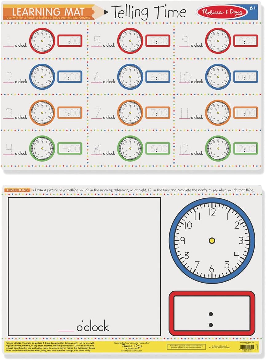 Telling Time Write-A-Mat