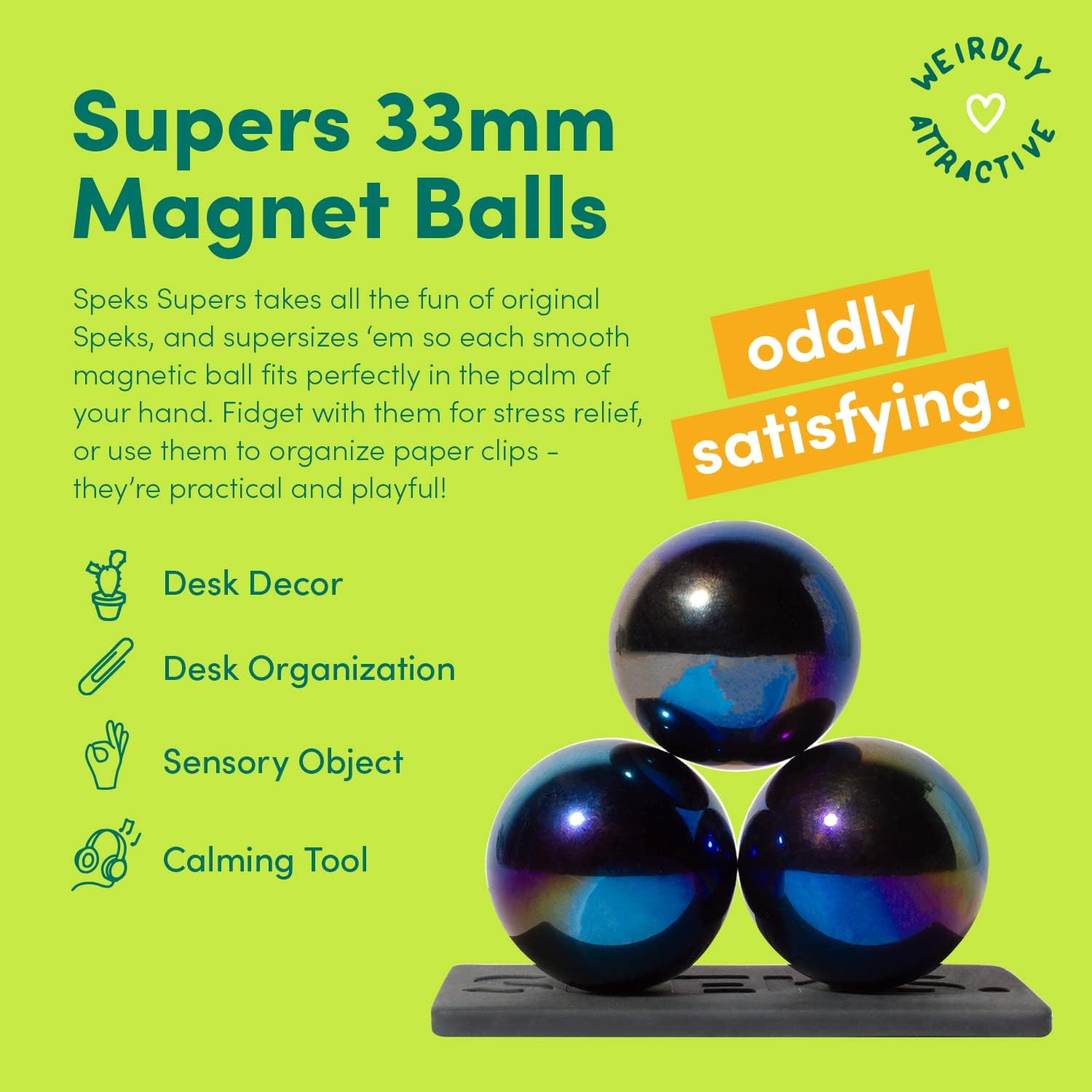 Speks Supers Magnetic Balls Fidget Toy for Adults and Teens 14+