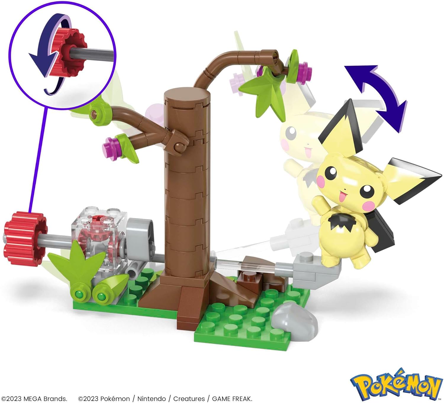 MEGA Pokémon Action Figure Building Toys Set, Pichu's Forest Forage with 84 Pieces