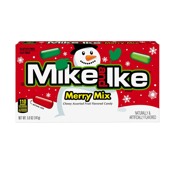 Mike and Ike Merry Mix Holiday Candy Theater Box 5oz