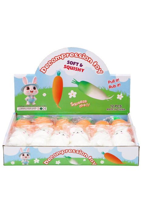 Carrot Bunny Fluffy Slime Filled Soft Squishy