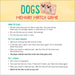 Peter Pauper Press Dogs Memory Match Game