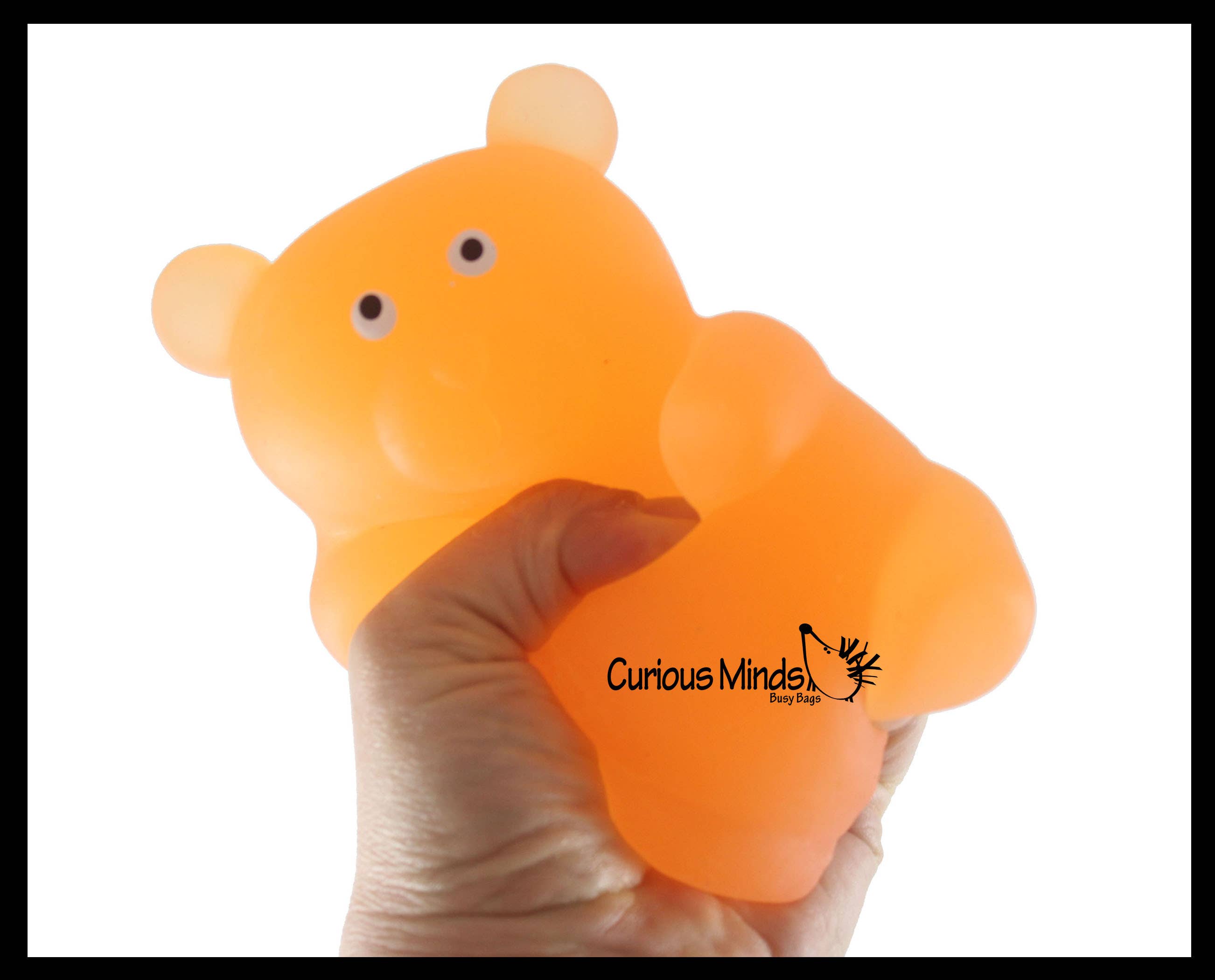 Single Mochi Gummy Bear Squishy Sensory Fidget Toy