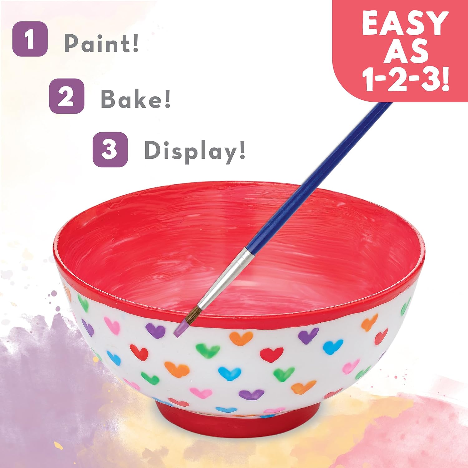 MindWare Paint Your Own Porcelain Bowls 3 Piece Kit