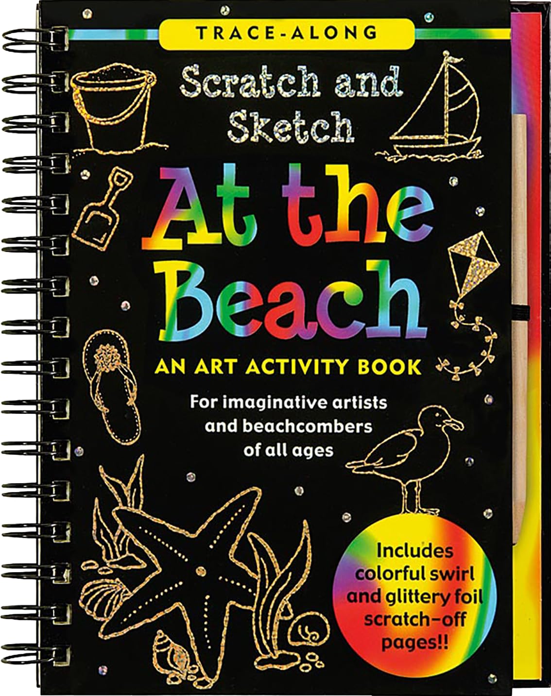 At the Beach Scratch and Sketch Book