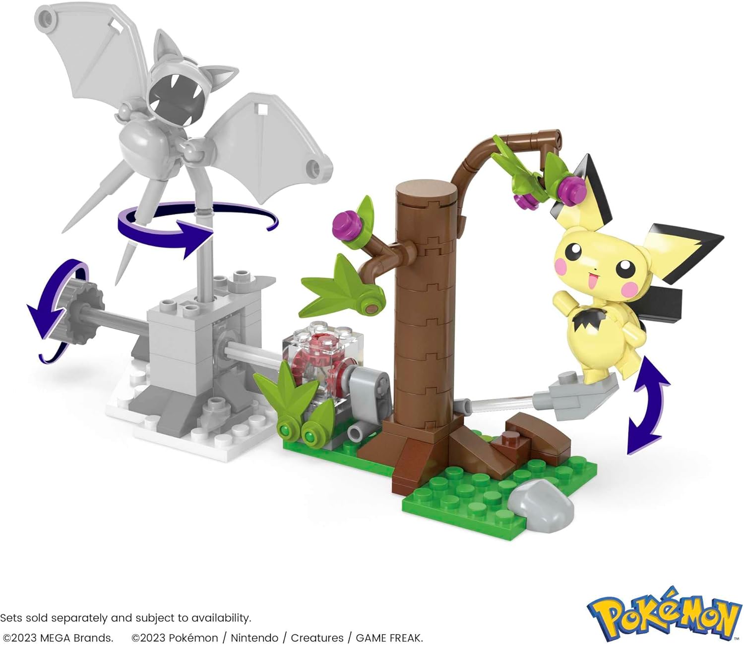 MEGA Pokémon Action Figure Building Toys Set, Pichu's Forest Forage with 84 Pieces
