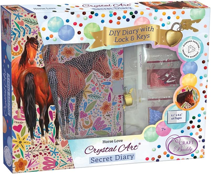 Crystal Art Secret Diary Horse Love Kit