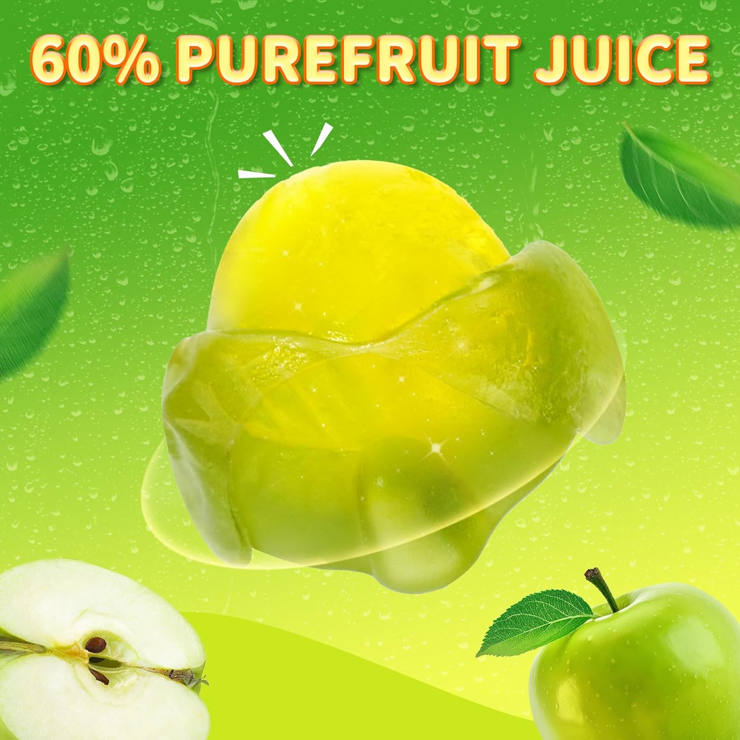 Amos Peelerz Peelable Green Apple Gummy Candy Fruit Snacks 6oz