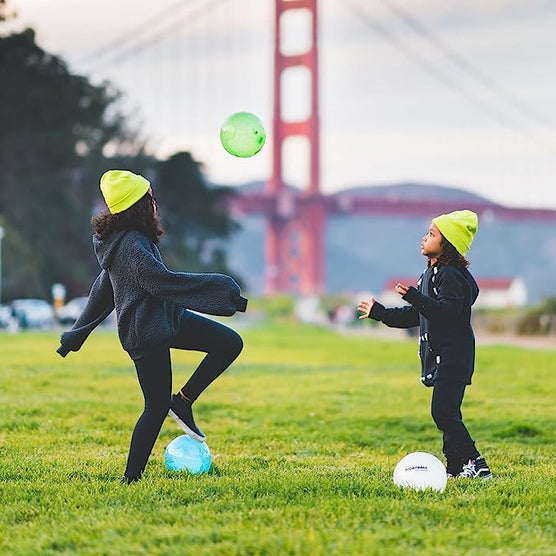 White LED Soccer Ball Inflated