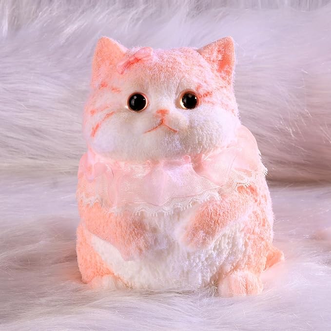 Mega Squishy Cool Kitty Pink and White Cat Stress Toy