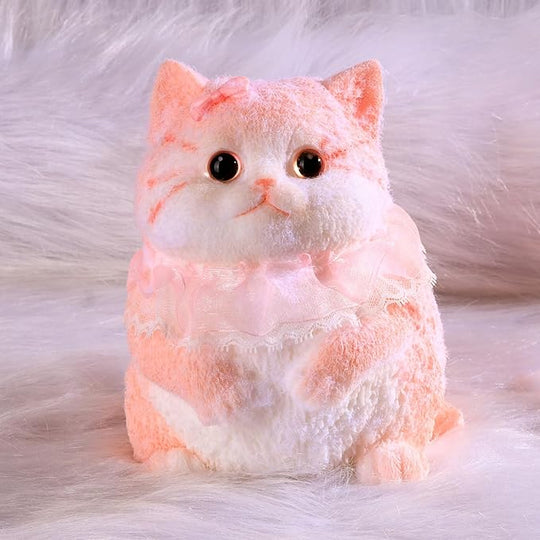 Mega Squishy Cool Kitty Pink and White Cat Stress Toy