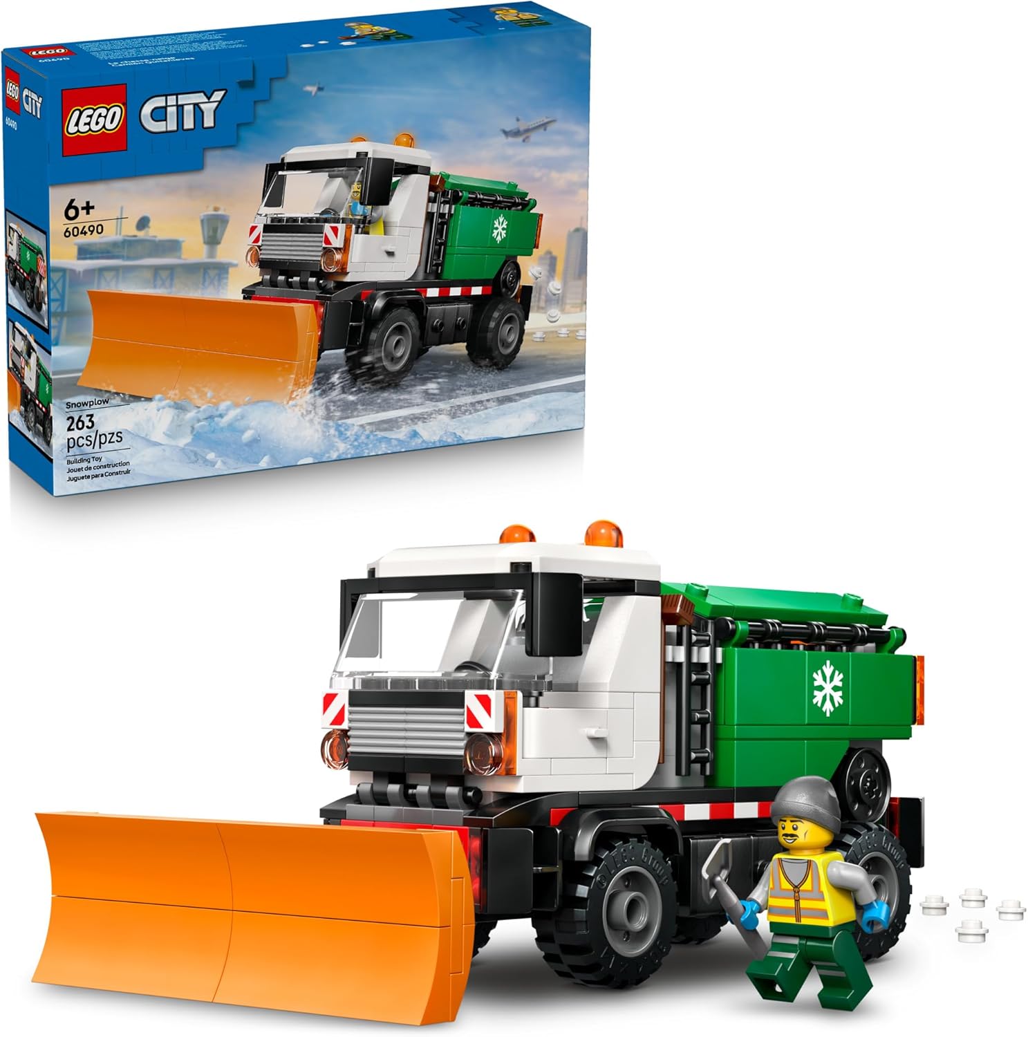 LEGO City Snowplow Truck Building Toy for Kids