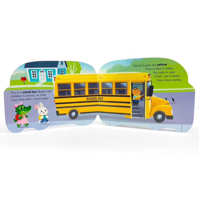 Cottage Door Press How a School Bus Works Shaped Board Book