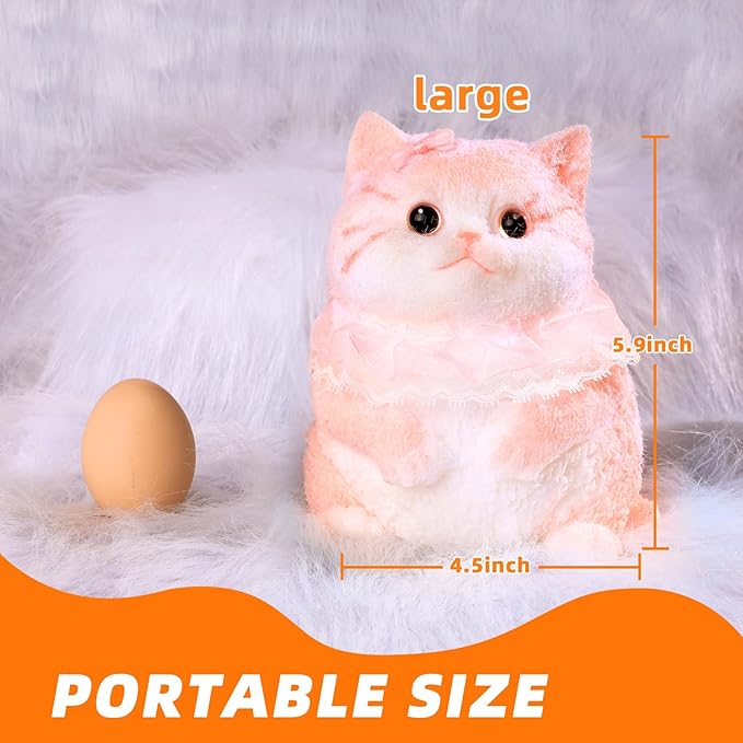 Mega Squishy Cool Kitty Pink and White Cat Stress Toy