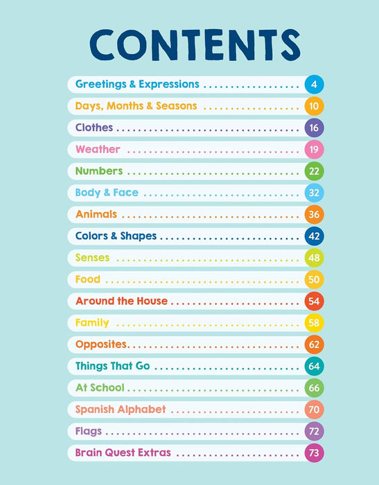 Brain Quest Workbook: Learn Spanish