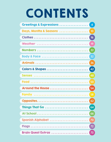 Brain Quest Workbook: Learn Spanish