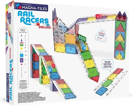 Magna Tiles Rail Racers Deluxe 90pc set