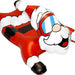 CocoNut Outdoor 54 in Santa Claus Inflatable Snow Tube Sled