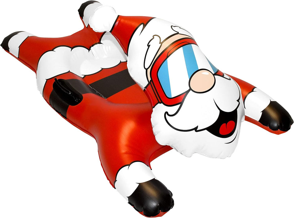 CocoNut Outdoor 54 in Santa Claus Inflatable Snow Tube Sled