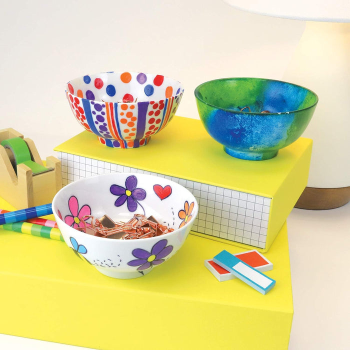 MindWare Paint Your Own Porcelain Bowls 3 Piece Kit