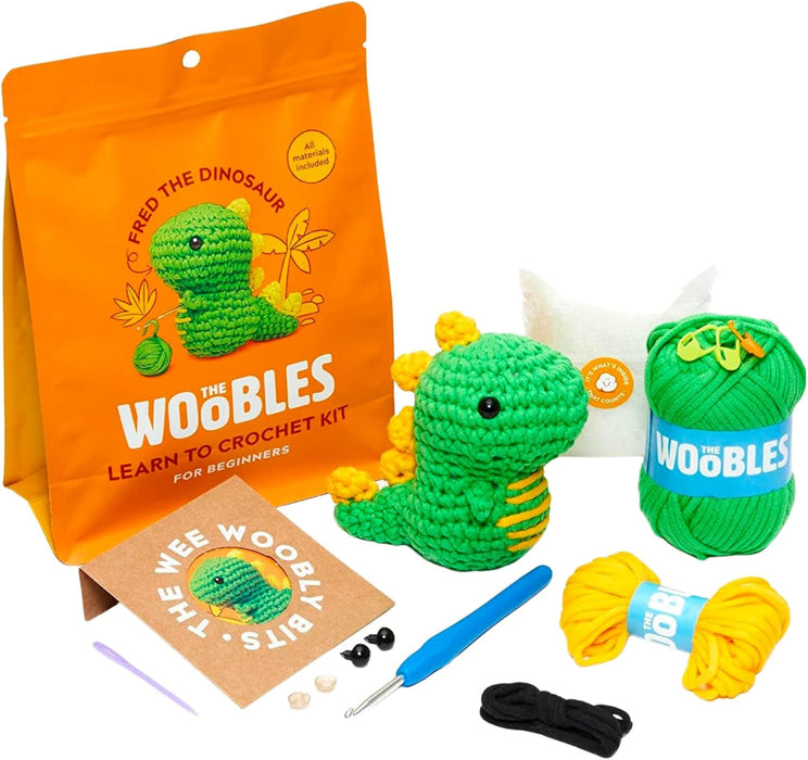 The Woobles Dinosaur Fred Crochet Kit