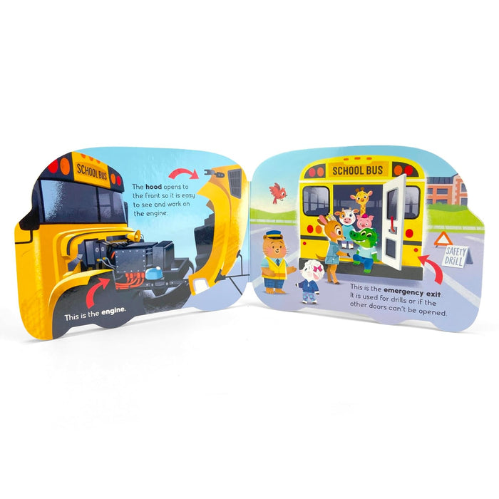 Cottage Door Press How a School Bus Works Shaped Board Book