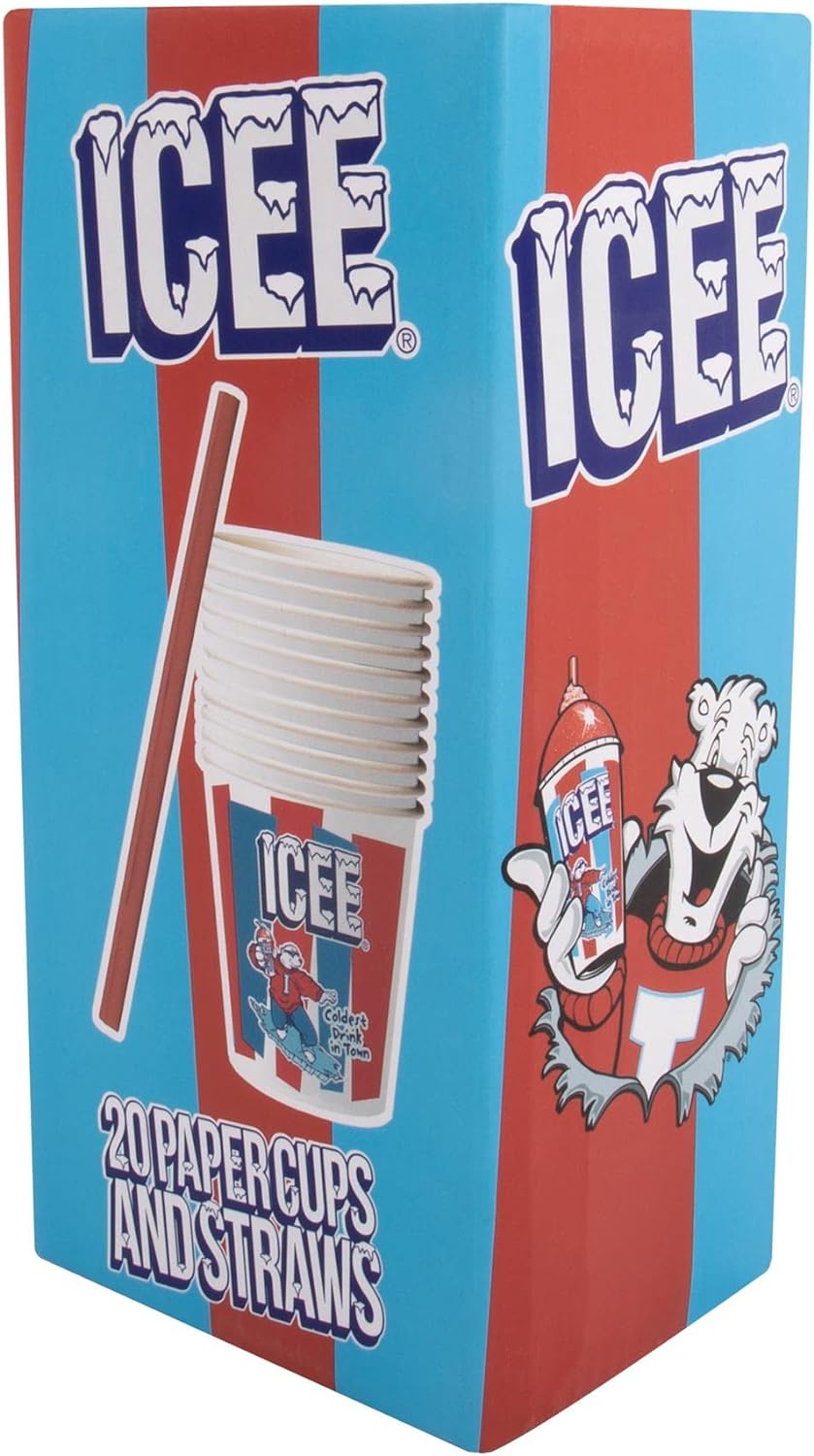 ICEE Paper Cups & Straws Pack