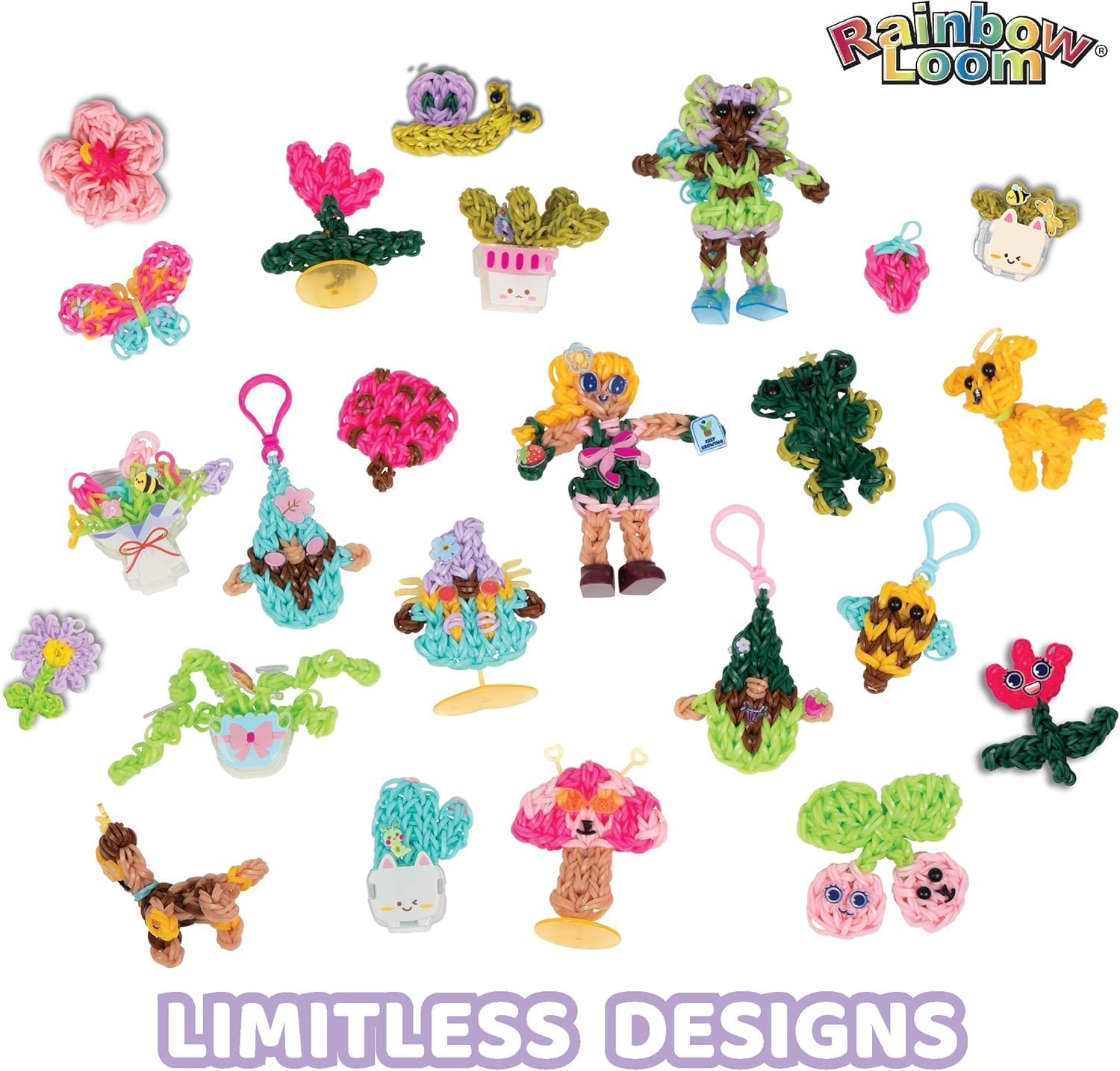 Rainbow Loom 360 Free Form DIY Craft Kit: Customizable Loom, 2800 Bands